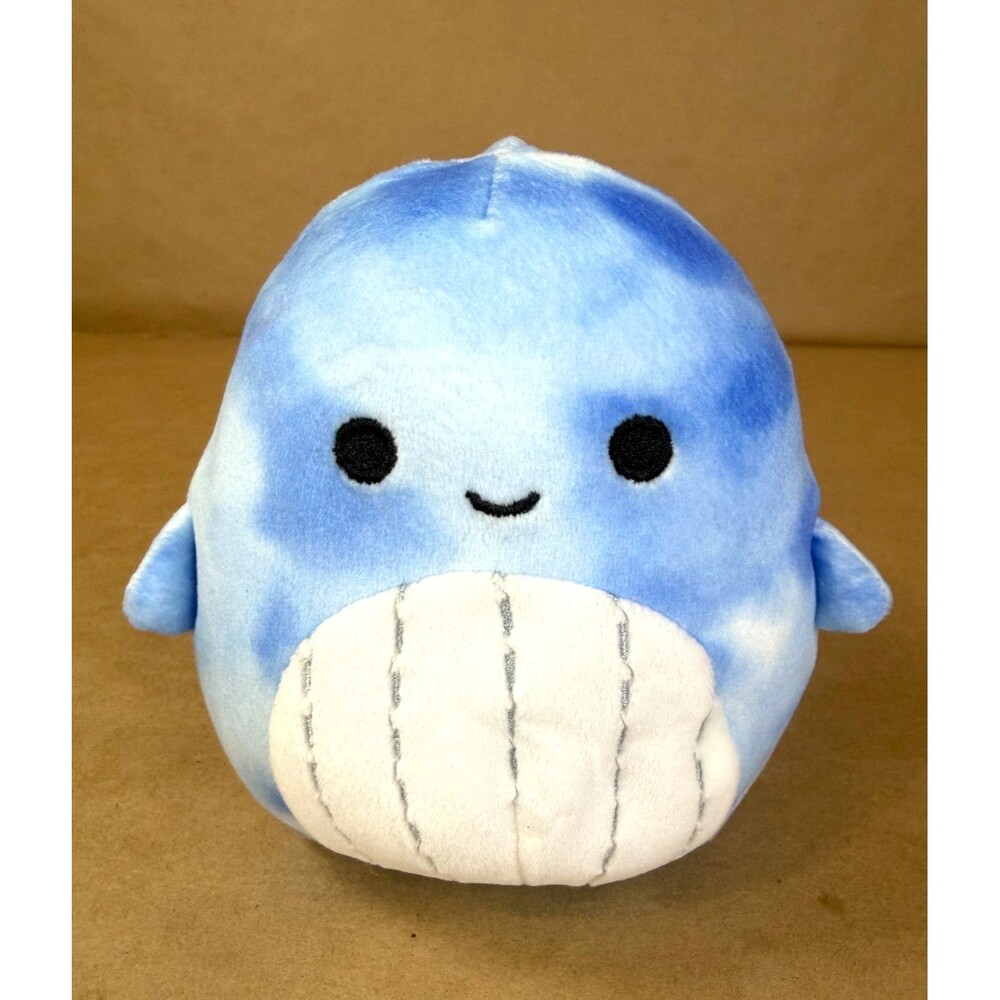 Squishmallow 5" Samir Blue Tie Dye Whale Mini Plush - Kellytoy Sealife Squad